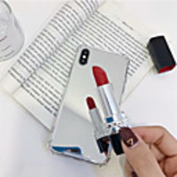 Case For Apple iPhone XR / iPhone XS Max Mirror Back Cover Solid Colored Soft Tempered Glass for iPhone X XS 8 8PLUS 7 7PLUS 6 6PLUS 6S 6S PLUS