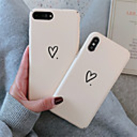 Case For Apple iPhone XR / iPhone XS Max Pattern Back Cover Heart Hard PC for soft TPU for iPhone X XS 8 8PLUS 7 7PLUS 6 6S 6PLUS 6S PLUS