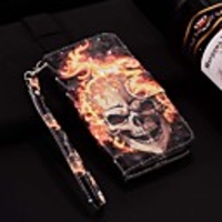 Case For Apple iPhone XR / iPhone XS Max Pattern / Flip / with Stand Full Body Cases Laser 3D Flame Skull Hard PU Leather for iPhone 6 / 6 Plus / 6S / 6S Plus / 7 / 7 Plus / 8 / 8 Plus / XS / X