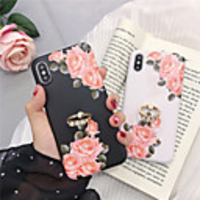 Case For Apple iPhone XR / iPhone XS Max Pattern / Ring Holder Back Cover Flower Soft TPU for iPhone 6 6 Plus 6s 6s plus 7 8 7 plus 8 plus X XS