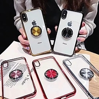 Case For Apple iPhone XR / iPhone XS Max Transparent / Ring Holder Back Cover Transparent Soft TPU for iPhone X /Xs / 6 /6 Plus / 6S /6S Plus / 7 / 7 Plus / 8 / 8 Plus miniinthebox