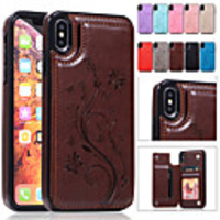 Case for Apple iPhone XR XS Max Embossed with Stand Card Holder Back Cover Butterfly Hard PU Leather XS X 8 8 Plus 7 7 Plus 6 6 Plus 6s 6s Plus