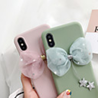 Case For Apple iPhone XS / iPhone XR / iPhone XS Max Dustproof / Glitter Shine Back Cover Solid Colored / Cartoon / Glitter Shine TPU