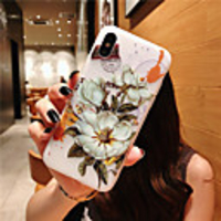 Case For Apple iPhone XS / iPhone XR / iPhone XS Max Embossed / Pattern Back Cover Flower TPU