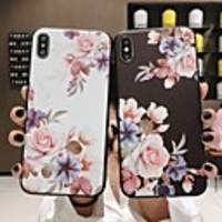 Case For Apple iPhone XS / iPhone XR / iPhone XS Max Frosted / Pattern Back Cover Flower Soft TPU