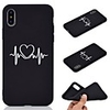 Case For Apple iPhone XS / iPhone XR / iPhone XS Max Frosted / Pattern Back Cover Heart Soft TPU