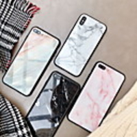 Case For Apple iPhone XS / iPhone XR / iPhone XS Max Mirror Back Cover Marble Hard Tempered Glass