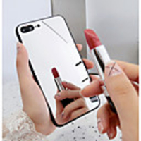 Case For Apple iPhone XS / iPhone XR / iPhone XS Max Mirror Back Cover Solid Colored Hard Tempered Glass