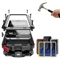 Case For Apple iPhone XS / iPhone XR / iPhone XS Max Shockproof / Dustproof / Water Resistant Full Body Cases Solid Colored Hard Metal