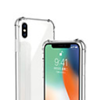 Case For Apple iPhone XS / iPhone XR / iPhone XS Max Shockproof / Transparent Back Cover Solid Colored Soft TPU