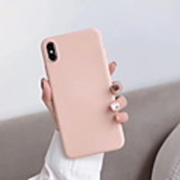 Case For Apple iPhone XS / iPhone XR / iPhone XS Max Shockproof Back Cover Solid Colored Soft Silica Gel