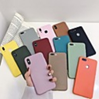 Case For Apple iPhone XS / iPhone XR / iPhone XS Max Shockproof Back Cover Solid Colored Soft Silica Gel