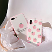 Case For Apple iPhone XS / iPhone XR / iPhone XS Max Ultra-thin / Pattern Back Cover Food / Cartoon Tempered Glass