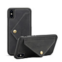 Case For Apple iPhone XS / iPhone XR / iPhone XS Max Wallet / Card Holder / Shockproof Back Cover Solid Colored Hard PU Leather