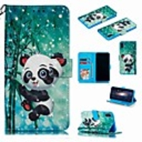 Case For Apple iPhone XS / iPhone XR / iPhone XS Max Wallet / Card Holder / Shockproof Full Body Cases Cartoon / Panda Hard PU Leather