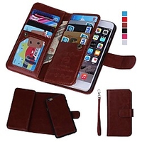 Case For Apple iPhone XS / iPhone XR / iPhone XS Max Wallet / Card Holder / Shockproof Full Body Cases Solid Colored Hard PU Leather