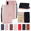 Case For Apple iPhone XS / iPhone XR / iPhone XS Max Wallet / Card Holder / with Stand Full Body Cases Solid Colored Hard PU Leather