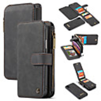 Case For Apple iPhone XS / iPhone XR / iPhone XS Max Wallet / Card Holder / with Stand Full Body Cases Solid Colored Hard PU Leather