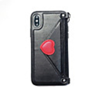 Case For Apple iPhone XS / iPhone XR / iPhone XS Max Wallet / IMD / Ultra-thin Back Cover Heart PU Leather / TPU