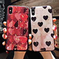 Case For Apple iPhone XS / iPhone XR / iPhone XS Max /X/6/7/8/6Plus/7Plus/8Plus/6s/6s Plus Pattern Back Cover Heart PU Leather