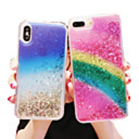 Case For Apple iPhone XS Max / iPhone 8 Plus Glitter Shine / Shockproof / Dustproof Back Cover Glitter Shine / Color Gradient Soft TPU for iPhone 7 / 7 Plus / 8 / 6 /6 Plus / XR / X / XS
