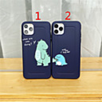 Case For Apple scene map iPhone 11 11 Pro 11 Pro Max back shape private model series cartoon couple dinosaur pattern TPU material IMD craft fine matte phone case