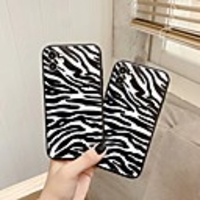 Case For Apple scene map iPhone 11 11 Pro 11 Pro Max black and white leopard pattern TPU material with straight edges fine holes shiny surface scratch-resistant phone case