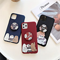 Case For Apple scene map iPhone 11 11 Pro 11 Pro Max Cartoon bear pattern same airbag bracket thick TPU material all-inclusive mobile phone case