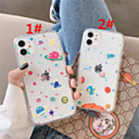Case For Apple scene map iPhone 11 11 Pro 11 Pro Max cartoon color planet pattern high permeability TPU material air pressure drop-resistant mobile phone case