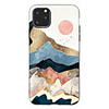 Case For Apple scene map iPhone 11 11 Pro 11 Pro Max cartoon flower stick figure pattern black frosted painted TPU soft case phone case JY