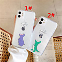 Case For Apple scene map iPhone 11 11 Pro 11 Pro Max cartoon small dinosaur pattern high permeability TPU material air pressure drop-resistant mobile phone case
