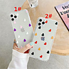Case For Apple scene map iPhone 11 11 Pro 11 Pro Max color small love pattern high translucent TPU material air pressure drop-resistant mobile phone case