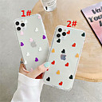 Case For Apple scene map iPhone 11 11 Pro 11 Pro Max color small love pattern high translucent TPU material air pressure drop-resistant mobile phone case