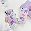 Case For Apple scene map iPhone 11 11 Pro 11 Pro Max love letter pattern high translucent TPU material air pressure anti-drop glitter phone case