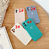 Case For Apple scene map iPhone 11 11 Pro 11 Pro Max solid color small love pattern TPU material straight edge fine hole bright surface anti-scratch phone case