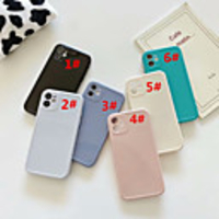 Case For Apple scene map iPhone 11 11 Pro 11 Pro Max solid color thick TPU material straight edge fine hole bright surface anti-scratch phone case