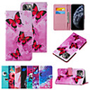 Case For Apple Scene Map iPhone 12 11 Pro Max XS Max Cartoon Flower Animal Pattern Cross Pattern Series PU Leather Card Holder all-inclusive Phone Case