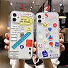 Case For Apple Scene Map iPhone 12 11 Pro Max XS Max Cartoon Series Pattern TPU Material Transparent Air Pressure Drop Resistant Mobile Phone Case