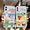 Case For Apple Scene Map iPhone 12 11 Pro Max XS Max Cartoon Series Pattern TPU Material Transparent Air Pressure Drop Resistant Mobile Phone Case