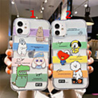 Case For Apple Scene Map iPhone 12 11 Pro Max XS Max Cartoon Series Pattern TPU Material Transparent Air Pressure Drop Resistant Mobile Phone Case