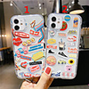 Case For Apple Scene Map iPhone 12 11 Pro Max XS Max Cartoon Series Pattern TPU Material Transparent Air Pressure Drop Resistant Mobile Phone Case