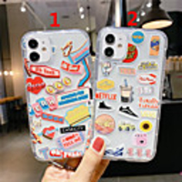 Case For Apple Scene Map iPhone 12 11 Pro Max XS Max Cartoon Series Pattern TPU Material Transparent Air Pressure Drop Resistant Mobile Phone Case