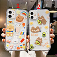 Case For Apple Scene Map iPhone 12 11 Pro Max XS Max Cartoon Series Pattern TPU Material Transparent Air Pressure Drop Resistant Mobile Phone Case