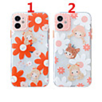 Case For Apple Scene Map iPhone 12 12 Pro 11 Pro Max Fine Hole Contrast Button Series Beauty Flower Pattern Thick TPU Material Mobile Phone Case OS