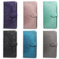 Case For Asus Asus ZenFone Max ZC550KL / ASUS Zenfone 5Z (ZS620KL) / ASUS Zenfone 5 lite / Zenfone 5Q ZC600KL Wallet / Card Holder / with Stand Full Body Cases Mandala Hard PU Leather