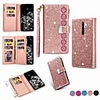 Case For For Xiaomi Note 10 CC9 Pro Mi 9 Explorer Redmi 8 8A Note 9s 9 Pro Max Note 8 Pro K30 Wallet Card Holder with Stand Full Body Cases Solid Colored Glitter Shine PU Leather