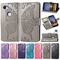 Case For Google Google Pixel 3a / Google Pixel 3a XL Embossed / Flip / with Stand Full Body Cases Flower / Butterfly Soft PU Leather for Google Pixel 3a XL / Google Pixel 3a