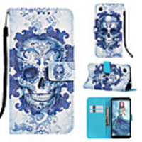 Case For Google Google Pixel 3a / Google Pixel 3a XL Magnetic / with Stand / Shockproof Full Body Cases Skull Hard PU Leather for Google Pixel 3 / Google Pixel 3 XL / Google Pixel 3a XL