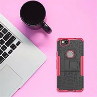 Case For Google Pixel 2 with Stand Back Cover Armor Hard PC