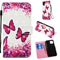 Case For Google Pixel 3 / Google Pixel 3 XL / Google Pixel 3a XL Wallet / Card Holder / with Stand Full Body Cases Butterfly PU Leather For Google Pixel 3a/Pixel 4/Pixel 4 XL